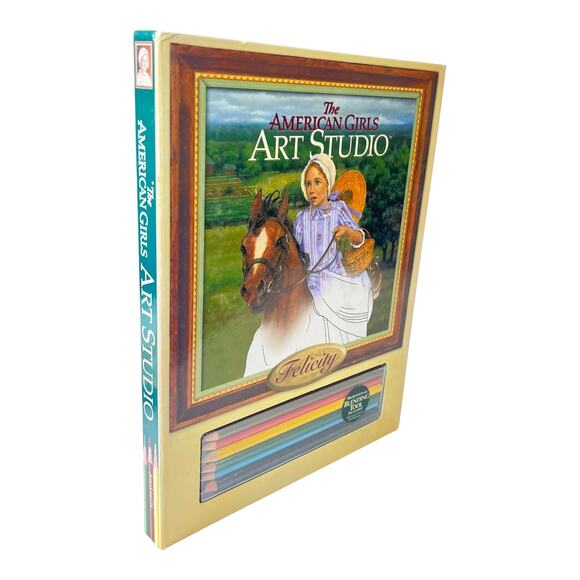 American Girl FELICITY ART STUDIO BOOK Activity Drawing Pencils Hirsch Hunt 2008 - Picture 5 of 5